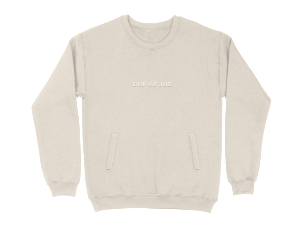 "Cup of Joe" Supersoft Embroidered Sweatshirt